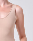 Tora Bodysuit in Nude close up shoulder