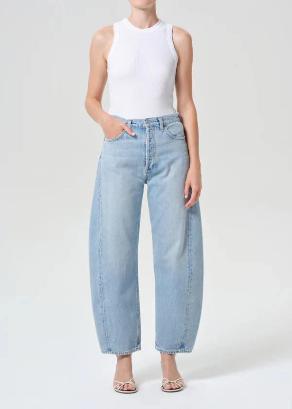 Luna High Rise Pieced Taper (Weightless) full body front