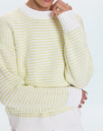 Aura Relaxed Crew Neck Sweater close up