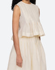 Fayetta Embossed Top side/front