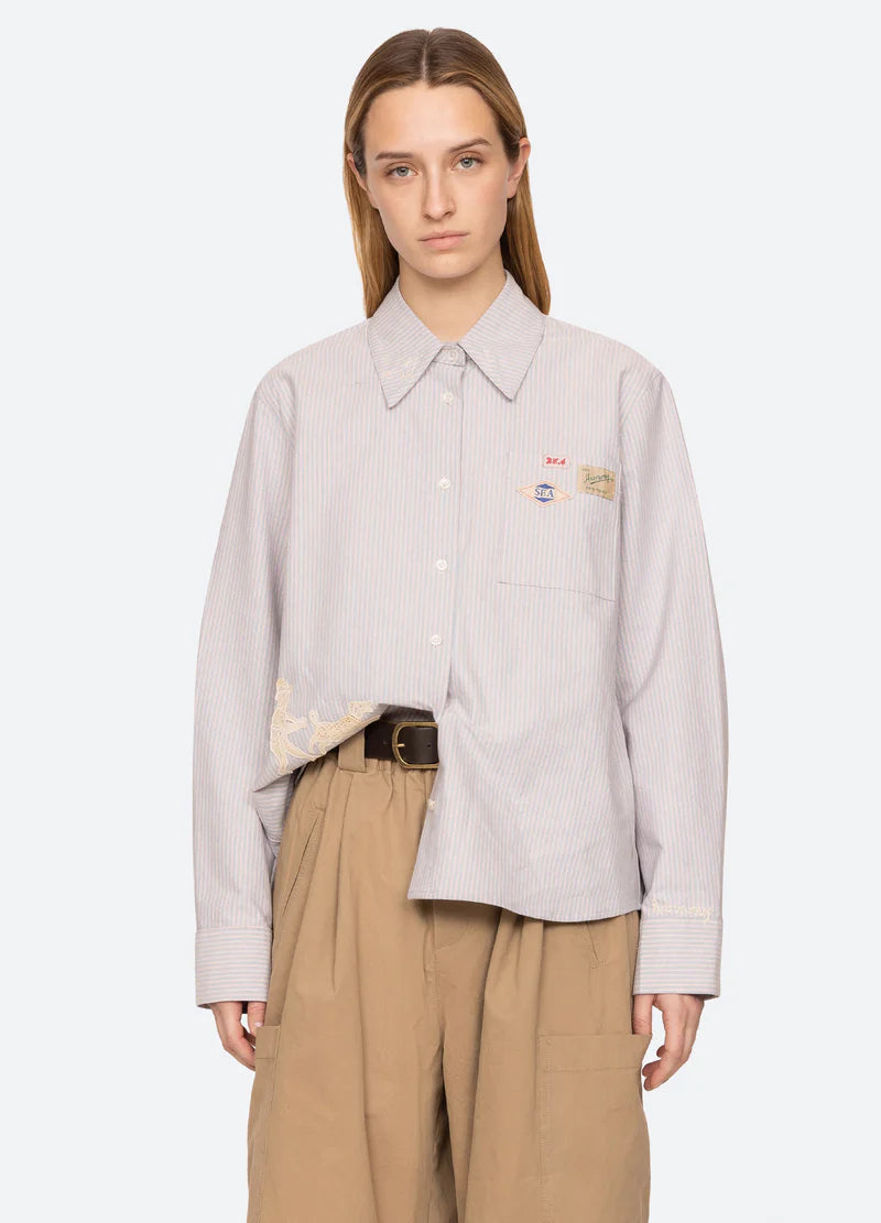 Lavinia Shirt front, half tuck