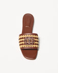 Delphi Rope Woven Flat Sandal top view
