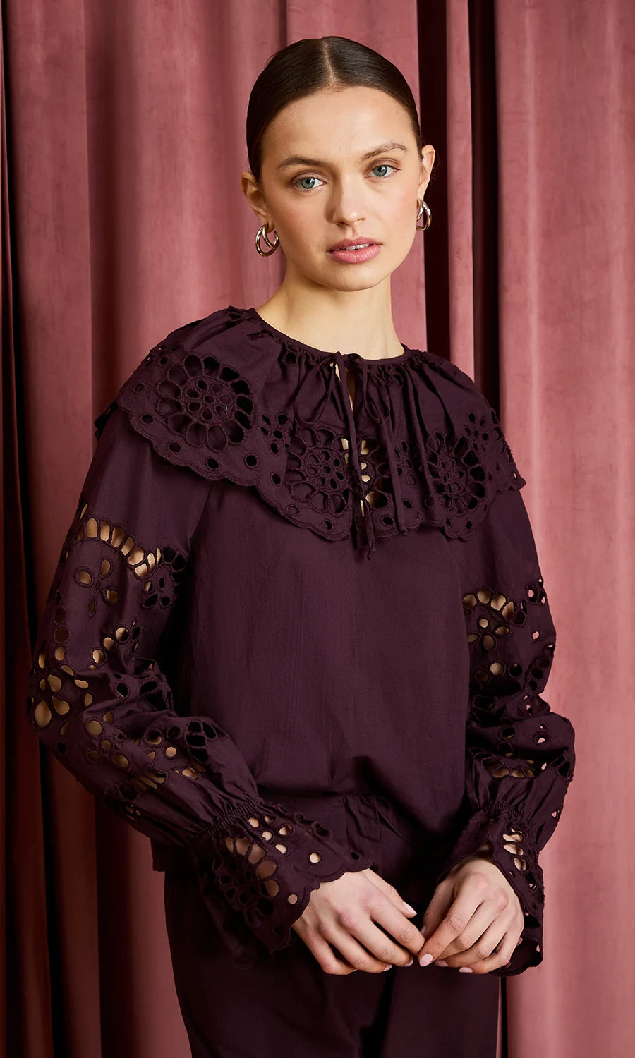 Aislinn Top front view on model