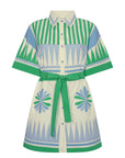 Amaia Dress in Gardenia front view on white background