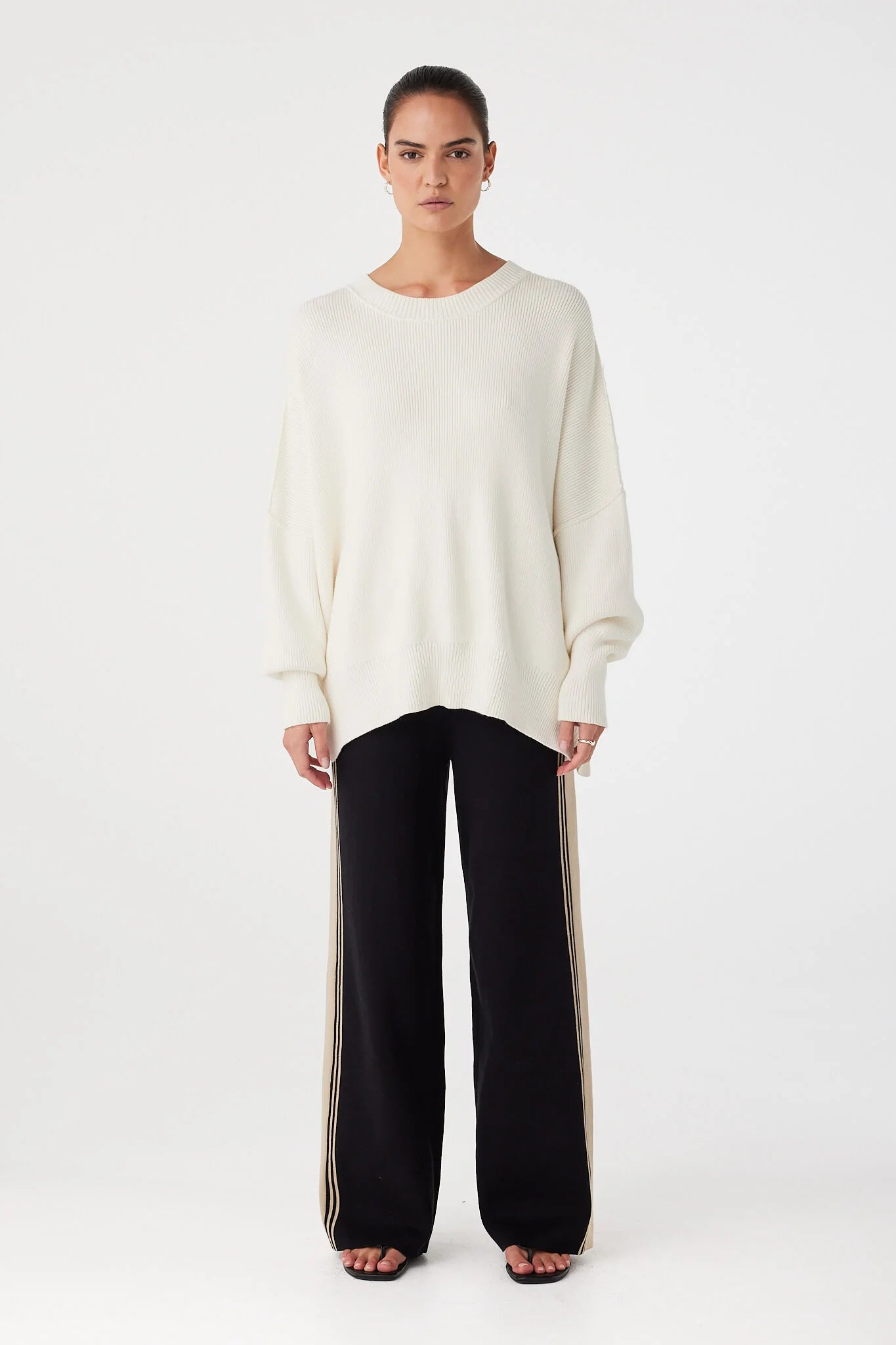 Harper Organic Knit Sweater front view