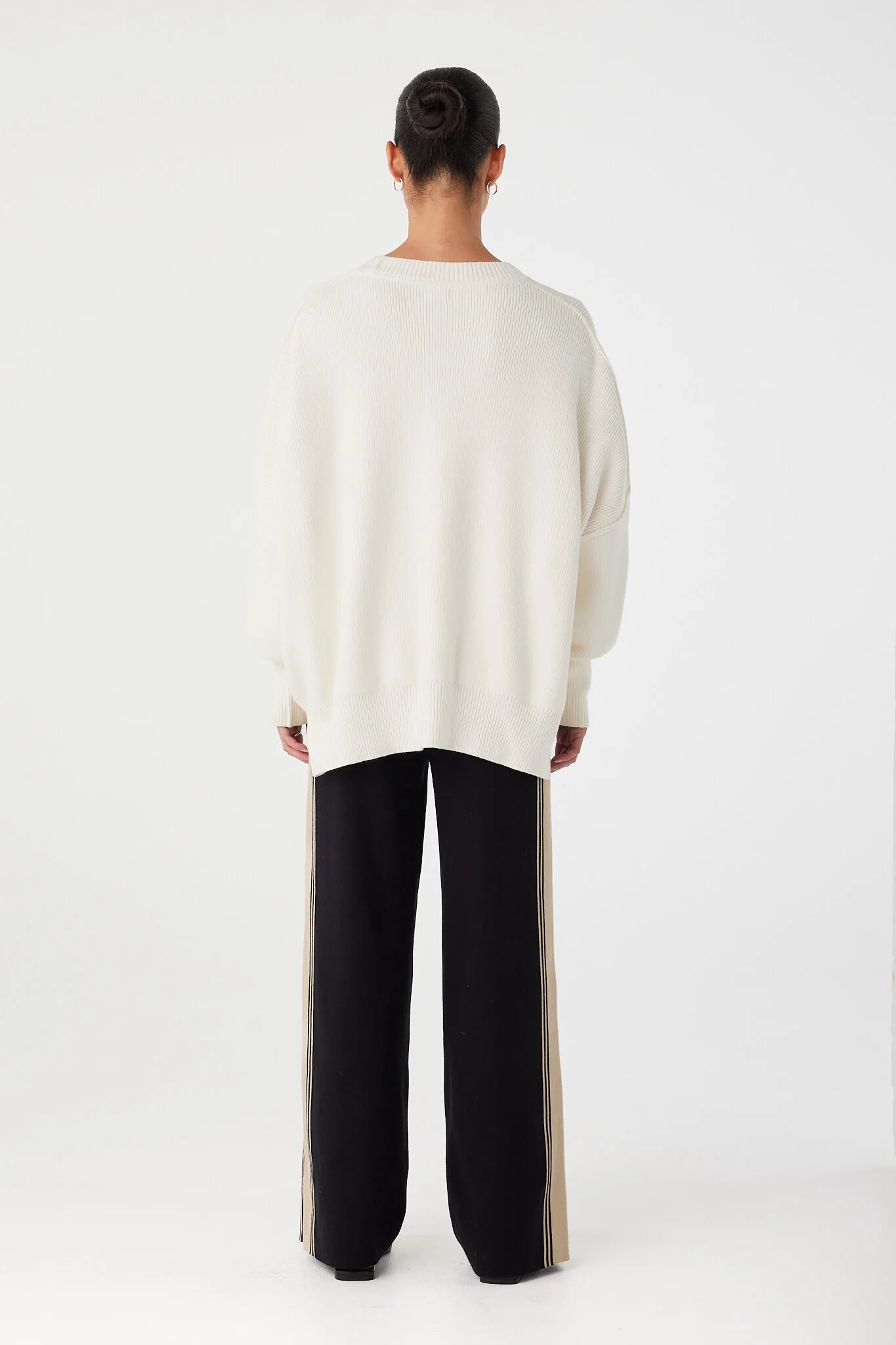 Harper Organic Knit Sweater full body back