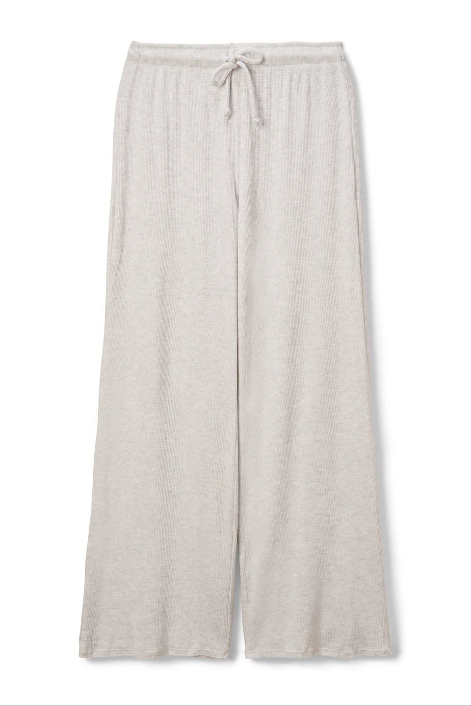 Light gray drawstring pants on a white background front view