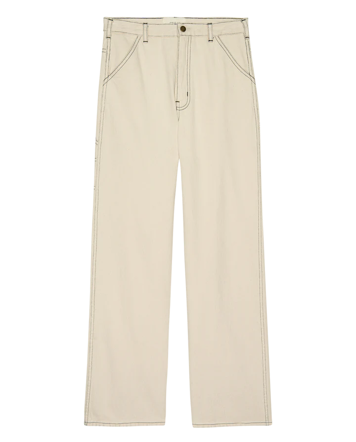 Beige pants on a white background