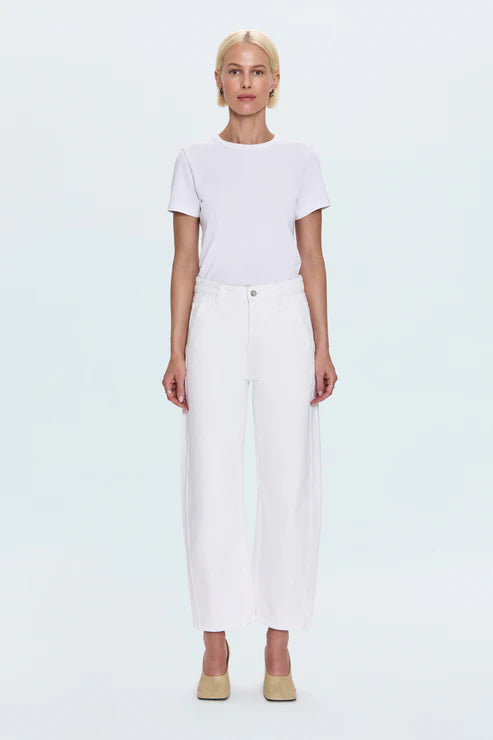 Beau Seamed Crescent Leg Jean full body front