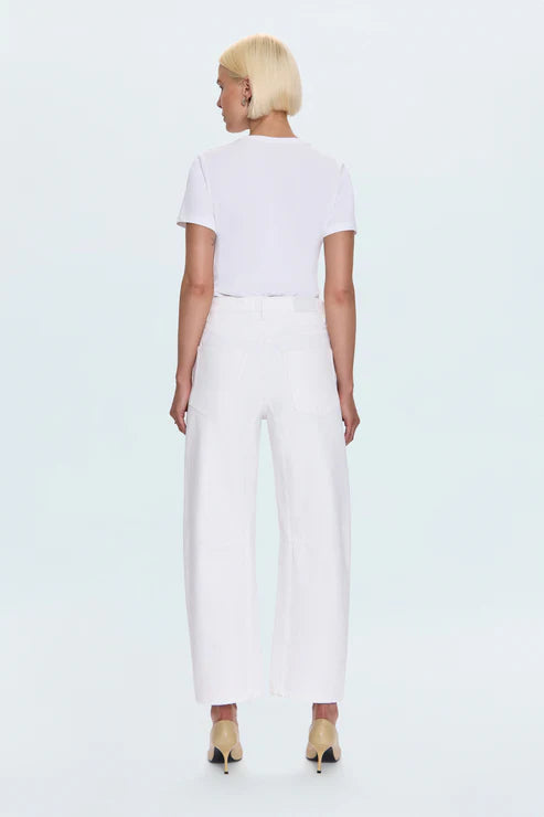 Beau Seamed Crescent Leg Jean full body back