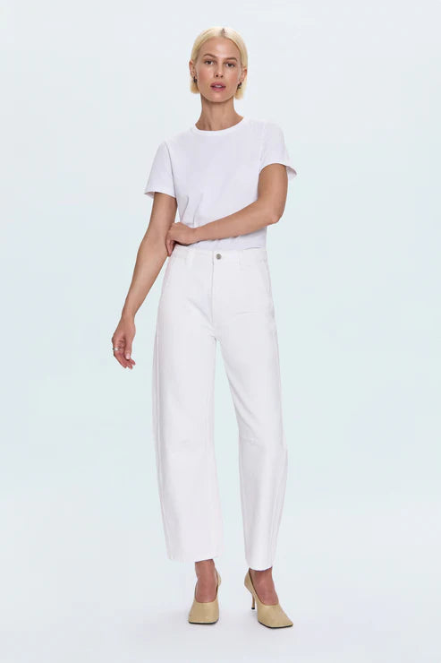 Beau Seamed Crescent Leg Jean front