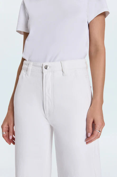 Beau Seamed Crescent Leg Jean close up front