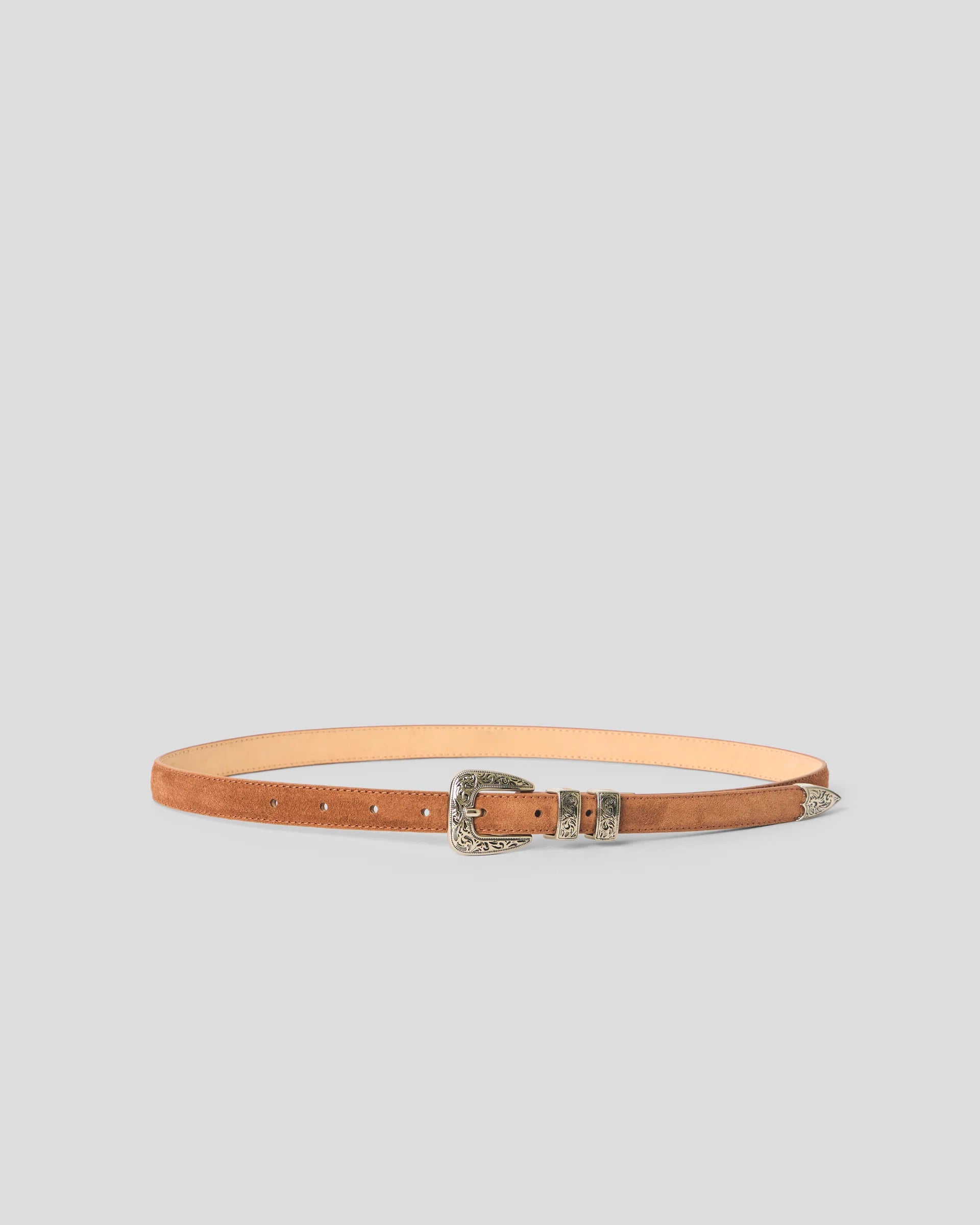 Gunnar Suede Belt front view on white background