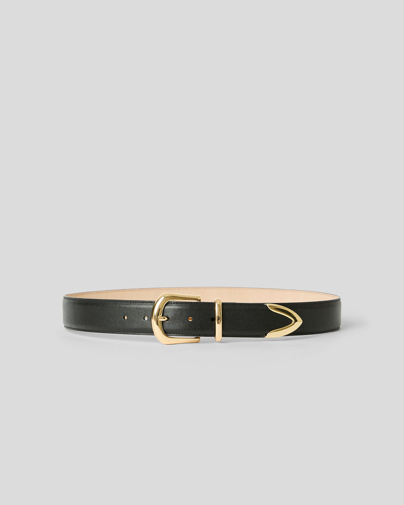 Marc Leather Belt front view on white background