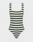 Fernanda One Piece Forest Stripe by itself