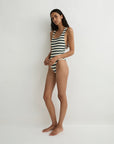 Fernanda One Piece Forest Stripe full body side