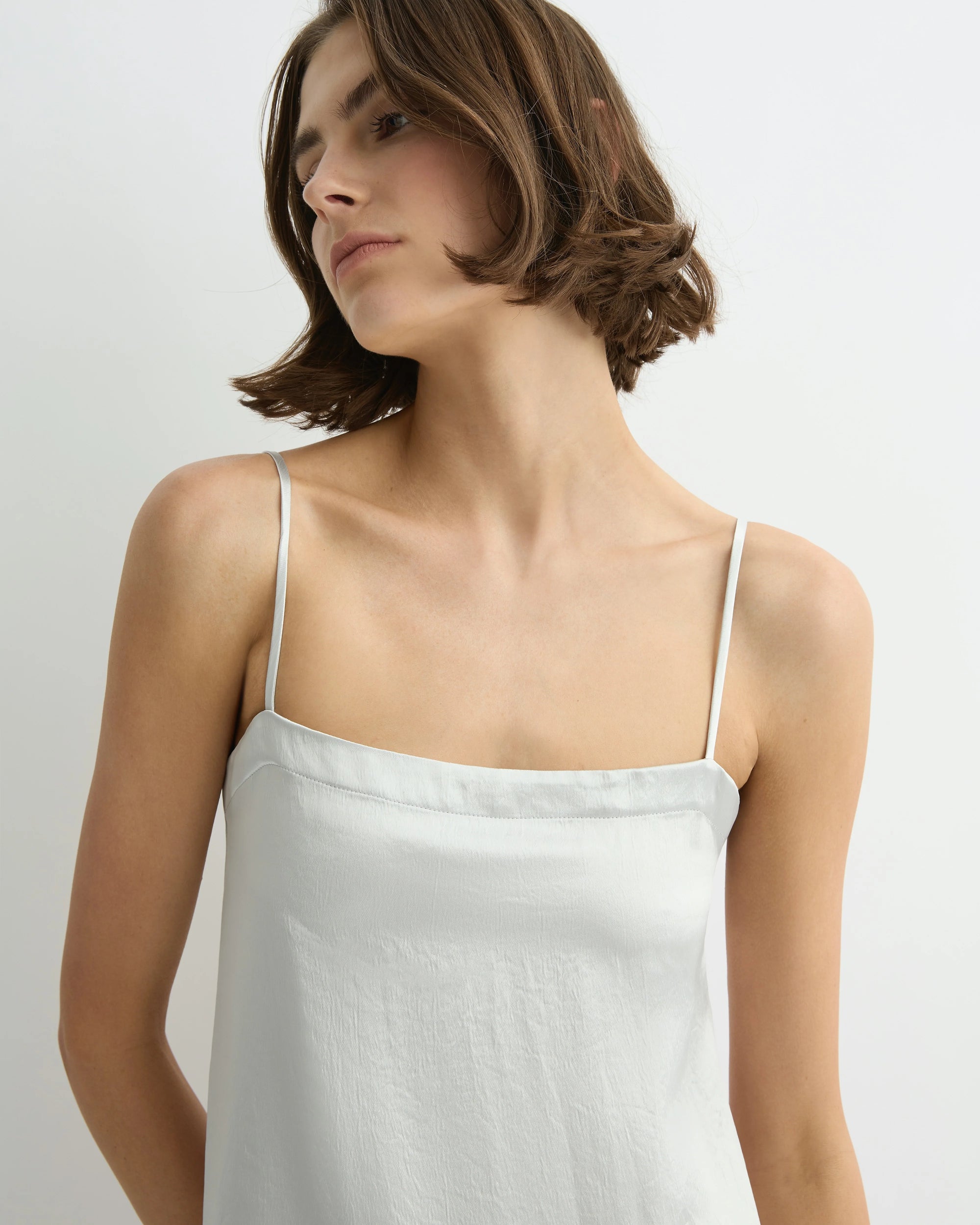 Kobe Maxi Column Dress extreme close up of front