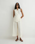 Kyoto Crop Flare Pant and Kyoto Wrap Top