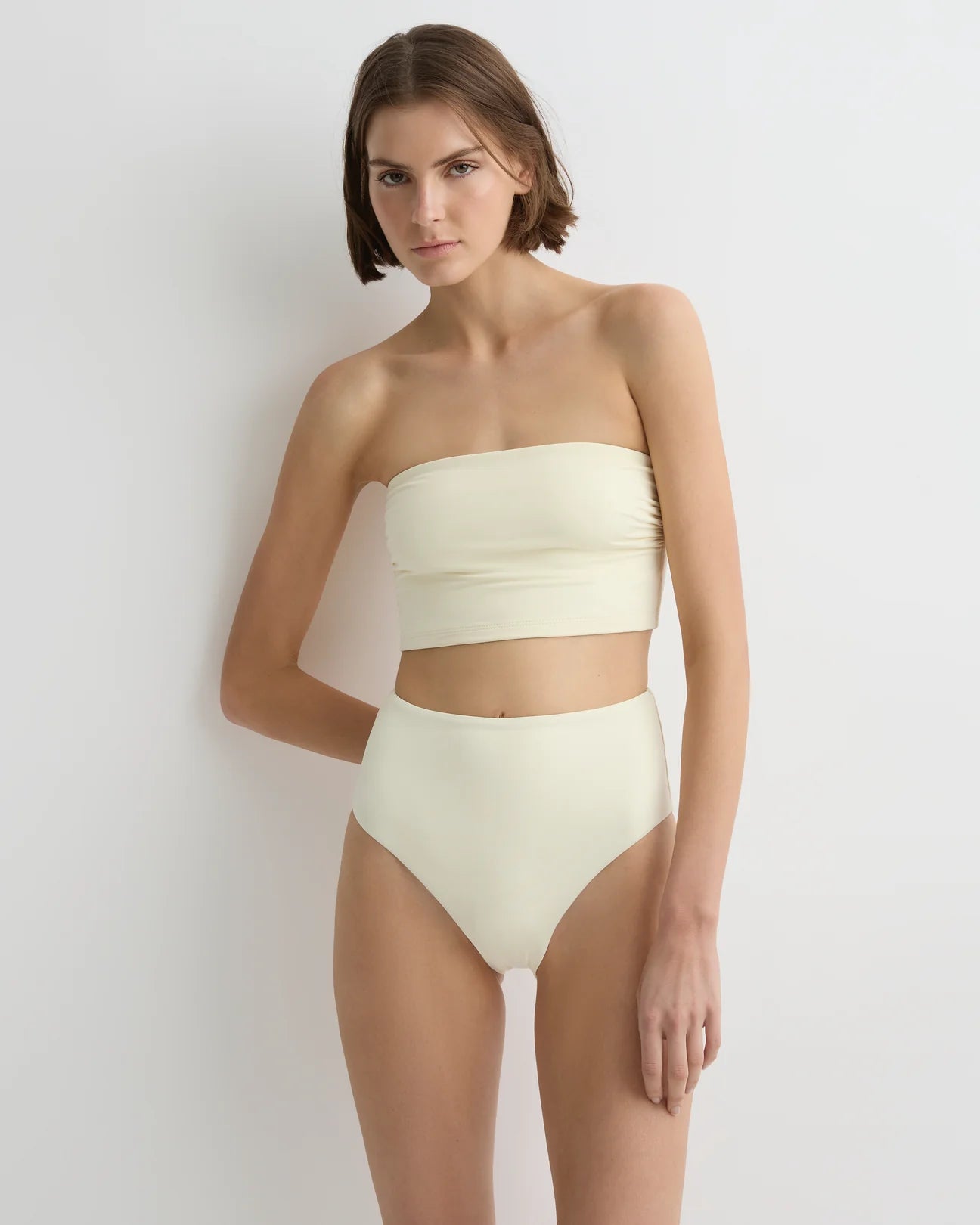 Stella Bikini Top Porcelain close up