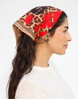Excusez Moi Bandana closer up side view on model's head