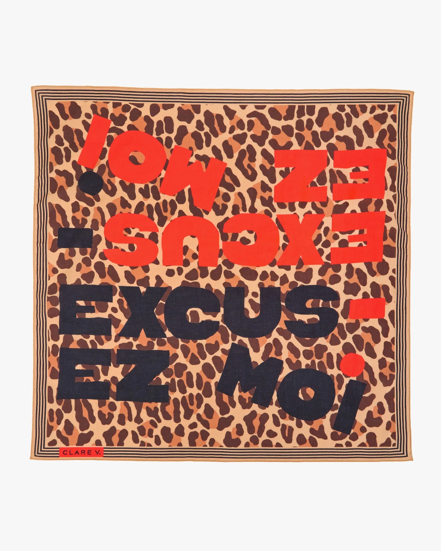 Excusez Moi Bandana front view on white background