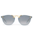 Beau Nylon Sunglasses Powder Blue 18K Mirrored front