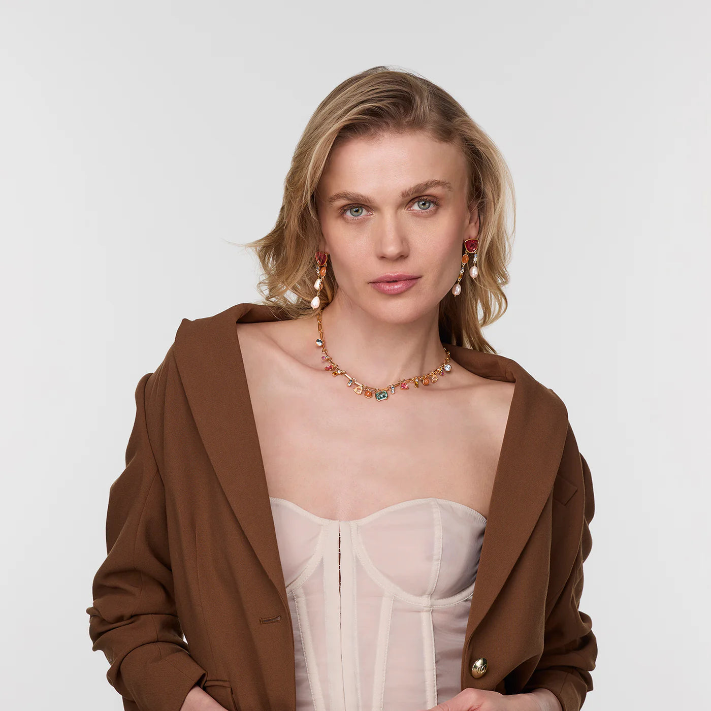 Bianca Necklace on model
