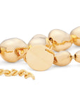 Organic Pearl Necklace Short in Gold