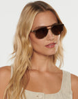 Brando Marsh Polarized Sunglasses on model with average oval face shape