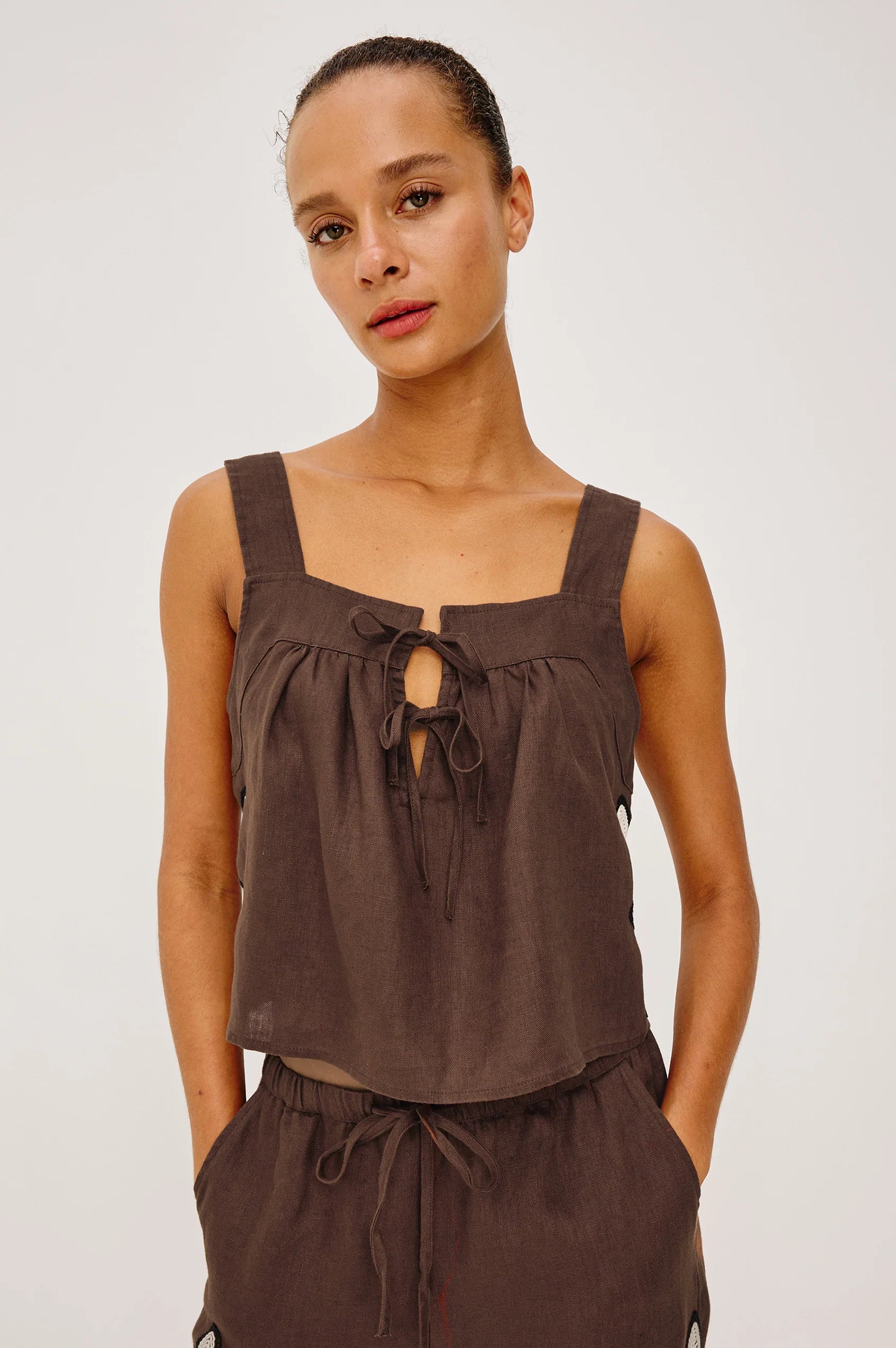 Calais Embroidered Tank