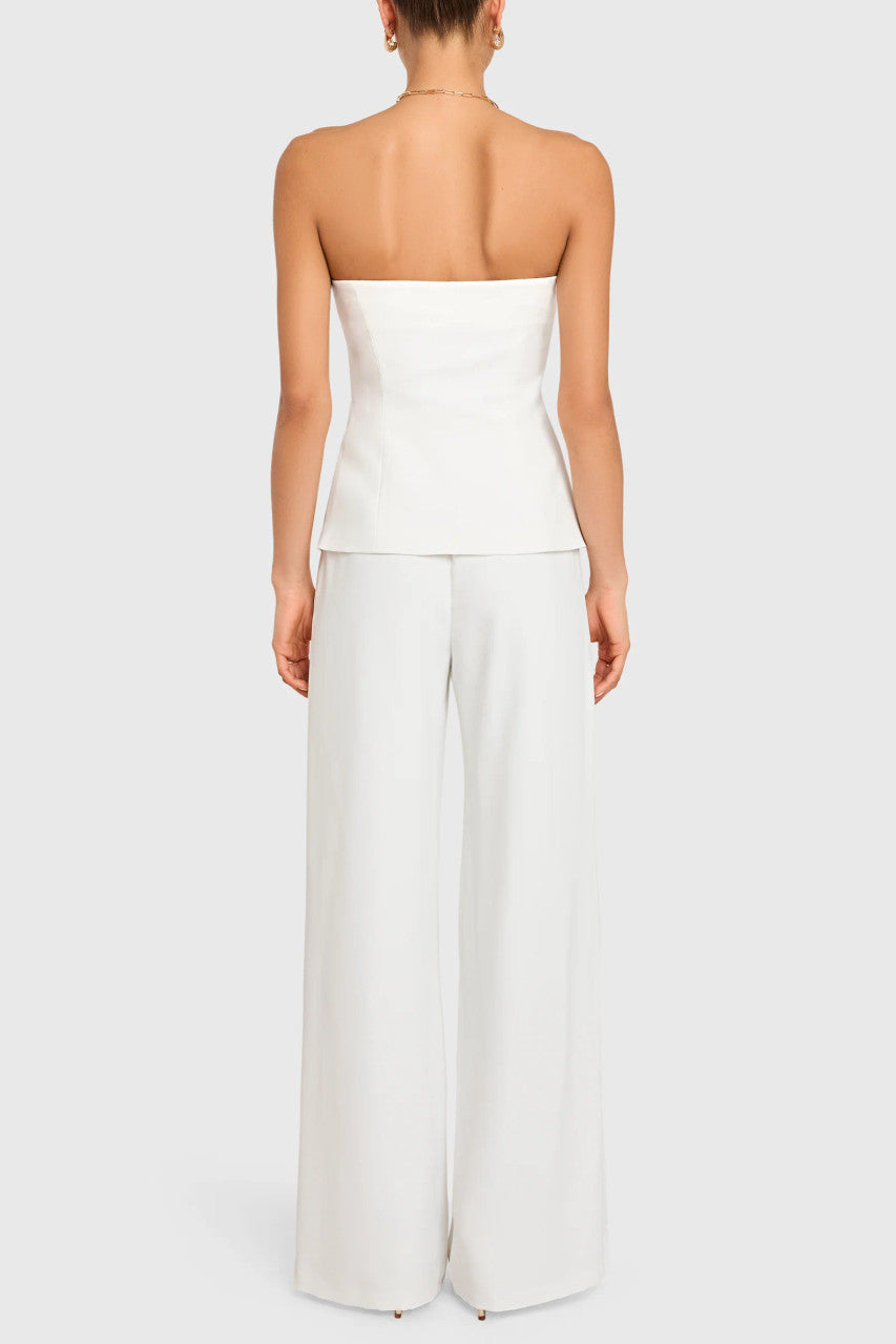 Amanda Uprichard Yadira Strapless Jumpsuit back