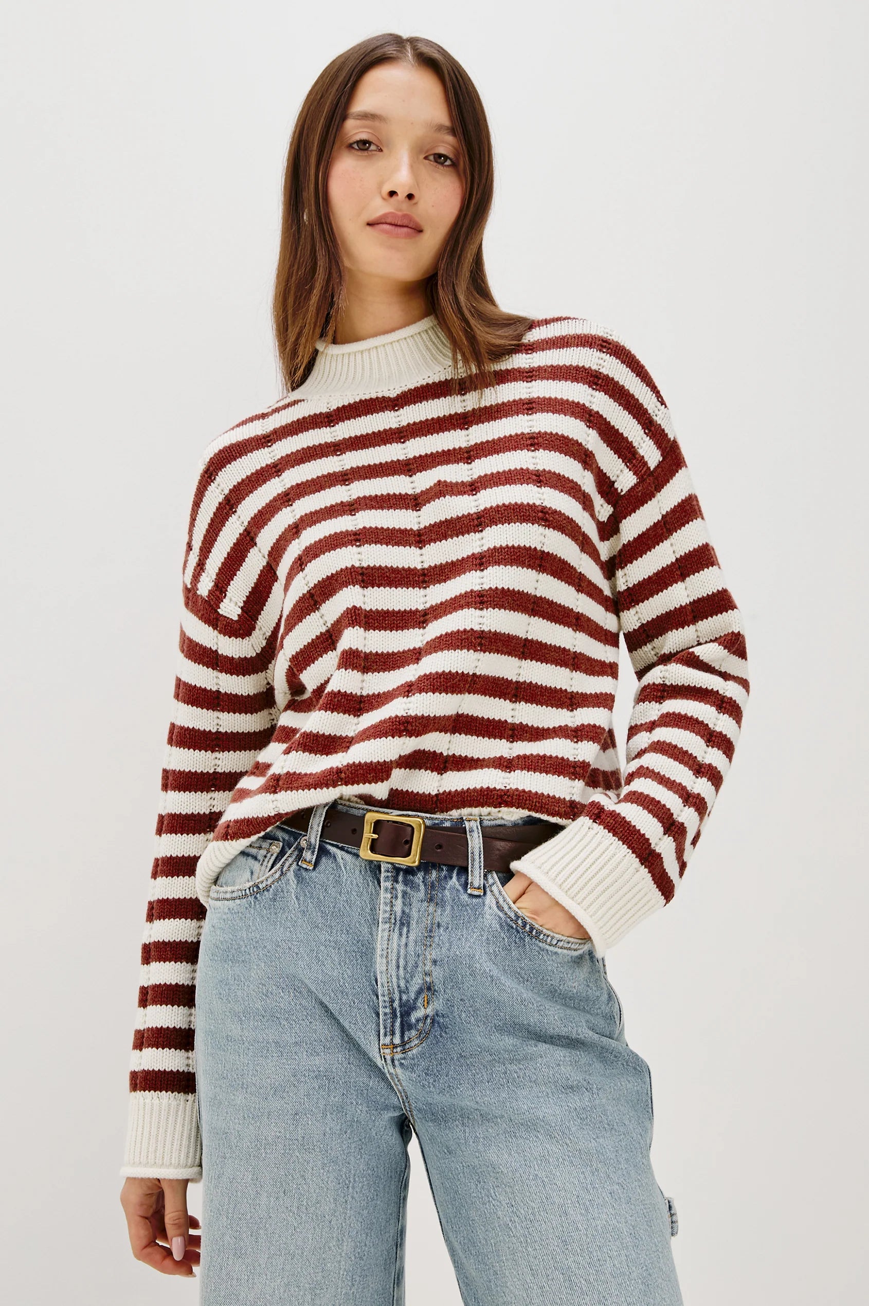 Corrine Stripe Sweater front