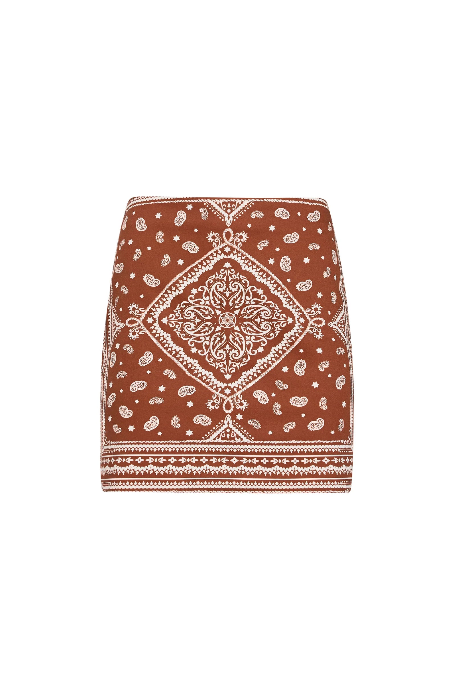 Hope Print Mini Skirt by itself