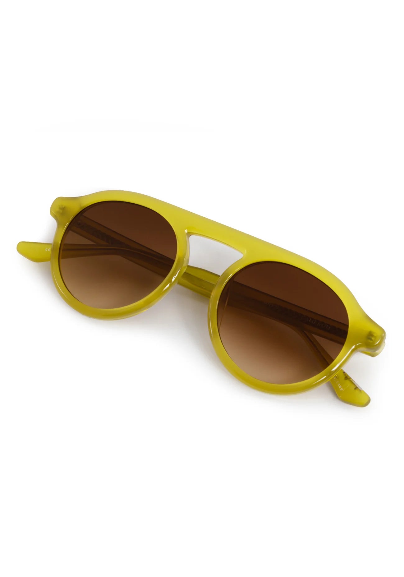 Cameron Chartreuse Sunglasses folded