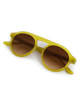 Cameron Chartreuse Sunglasses folded