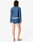 Alona Short back view on model with matching top