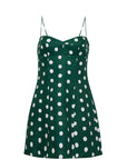 Cherry Mini Dress front view on white background