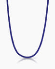 Coco Deep Sea Silk Cord Necklace front view on white background