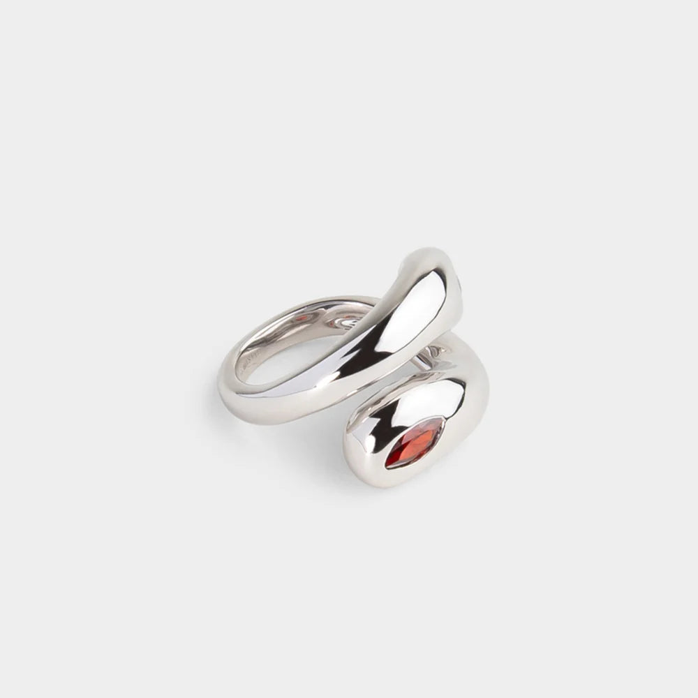 Cosimo Pinky Ring Garnet Size 4