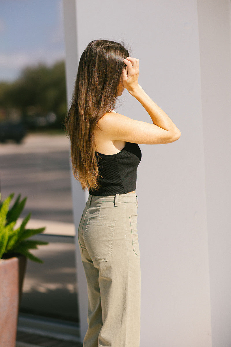 Agolde Cropped Bailey Tank side
