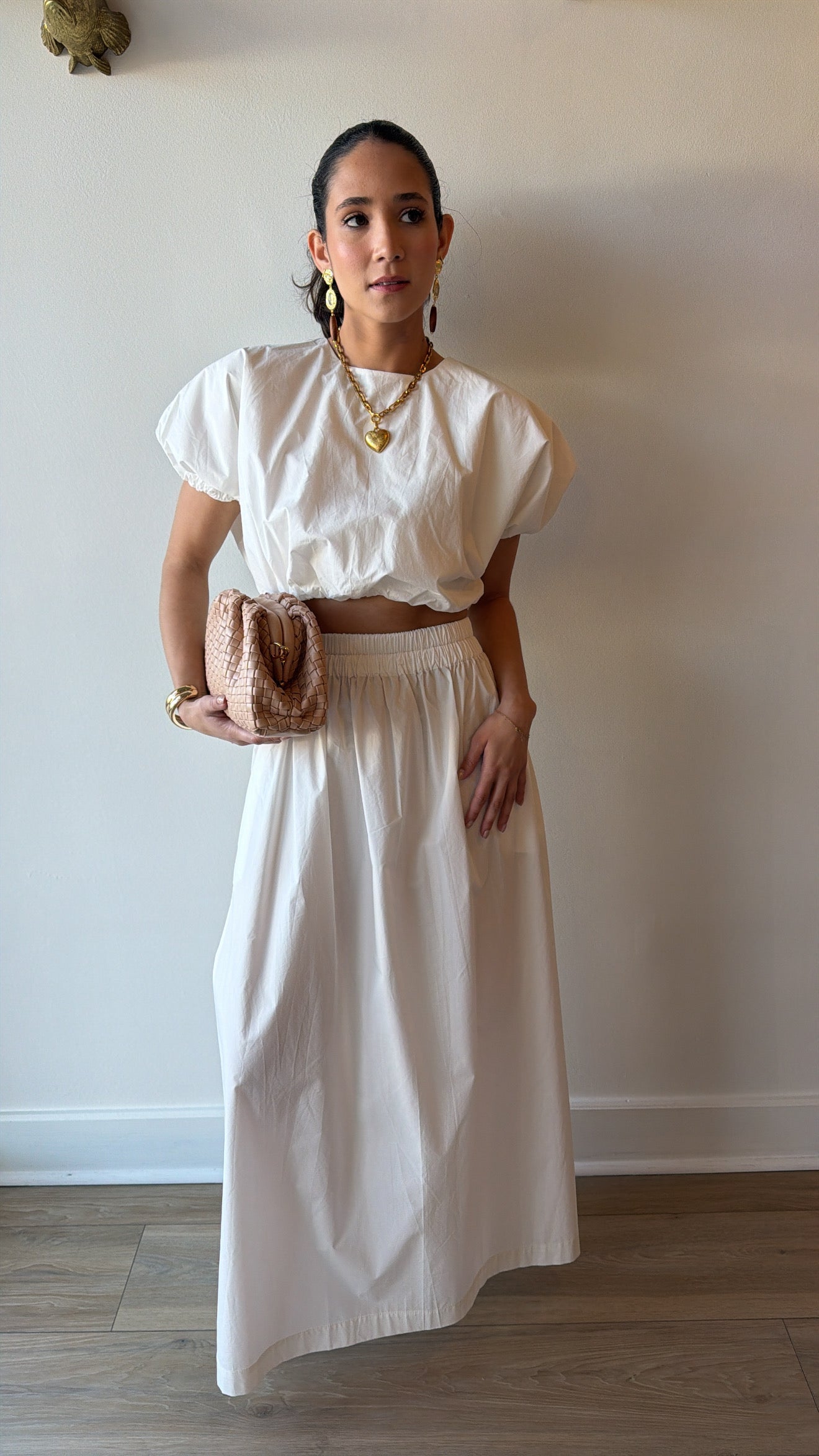 Delia Skirt and matching top full body front