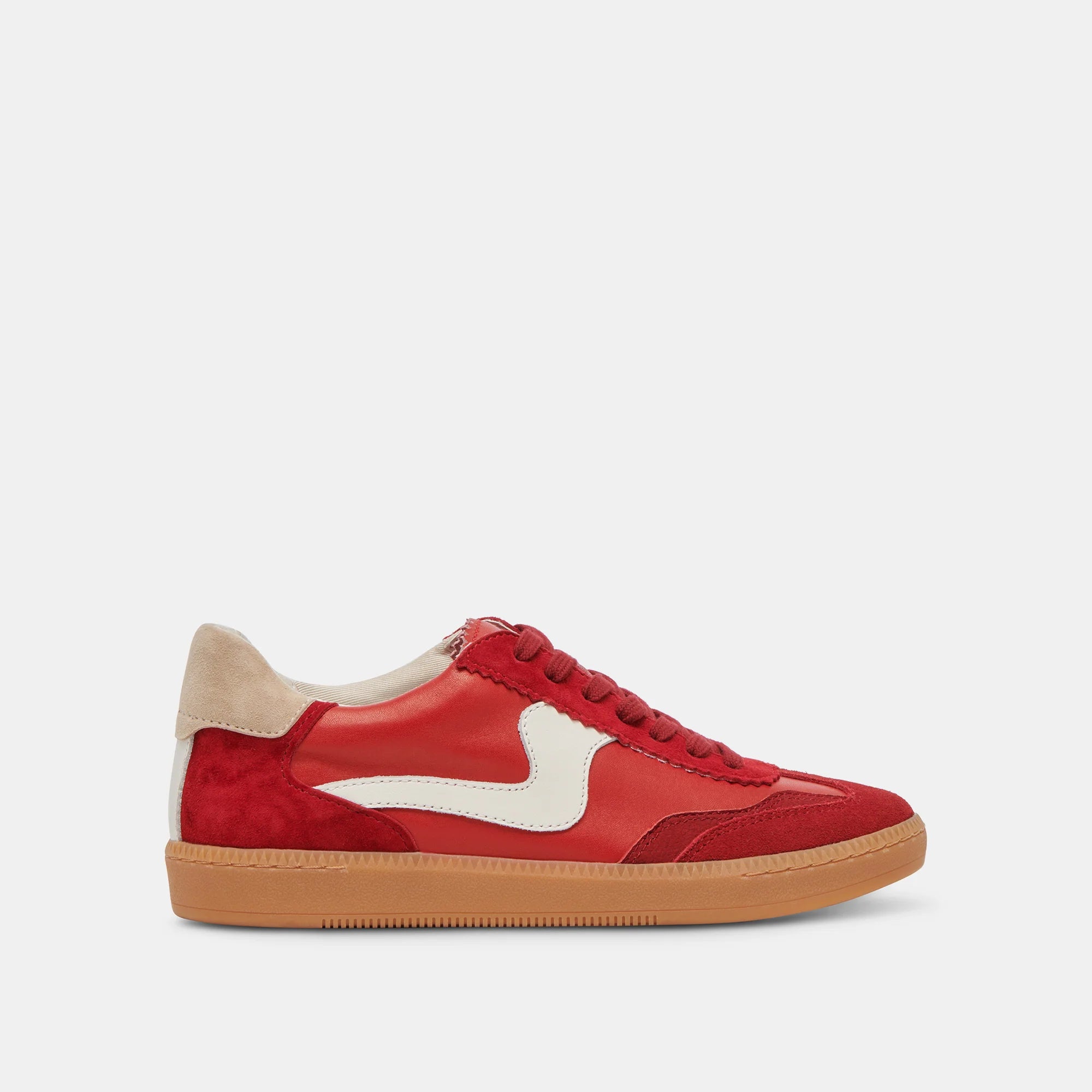 Notice Suede Crimson Sneaker side view