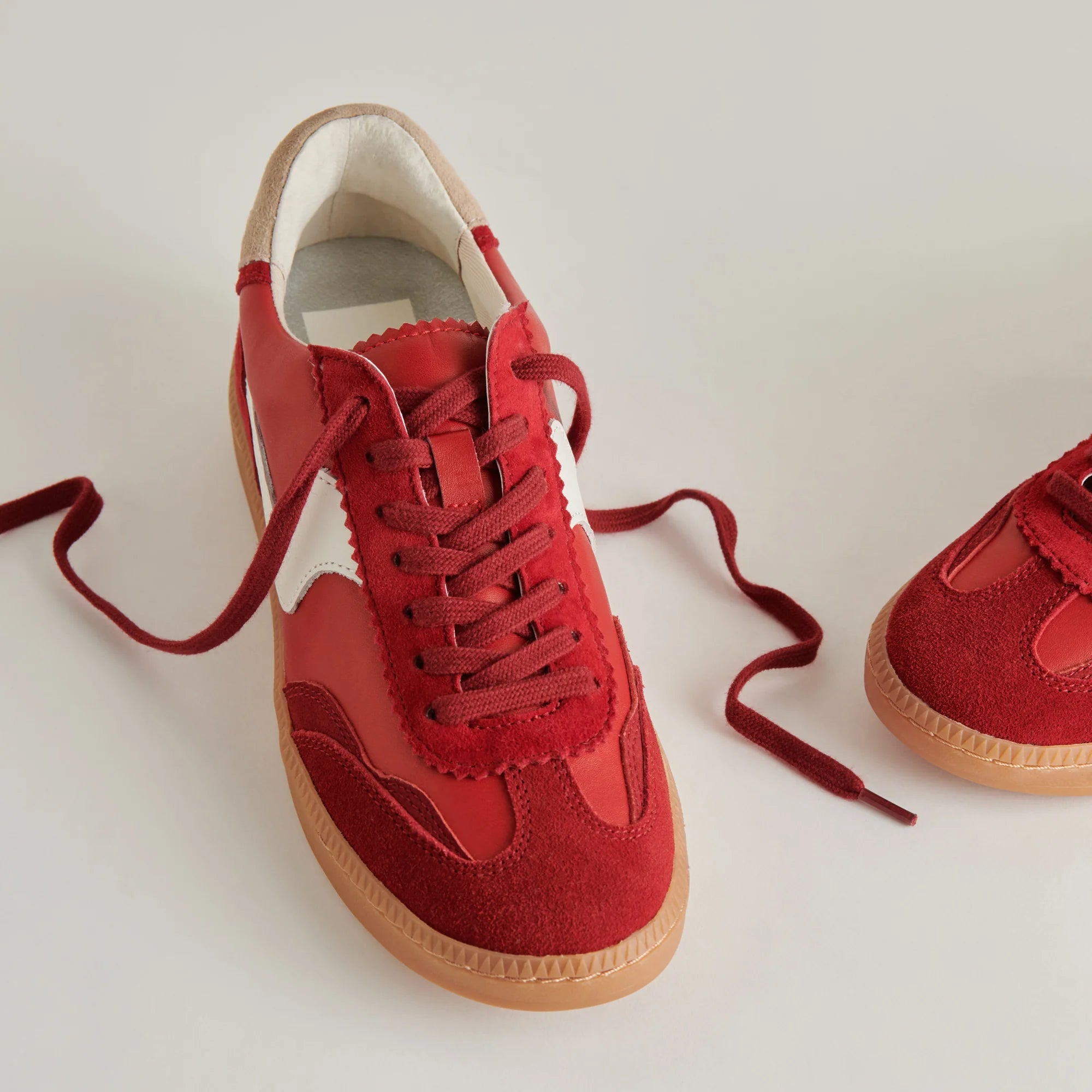 Notice Suede Crimson Sneaker top view