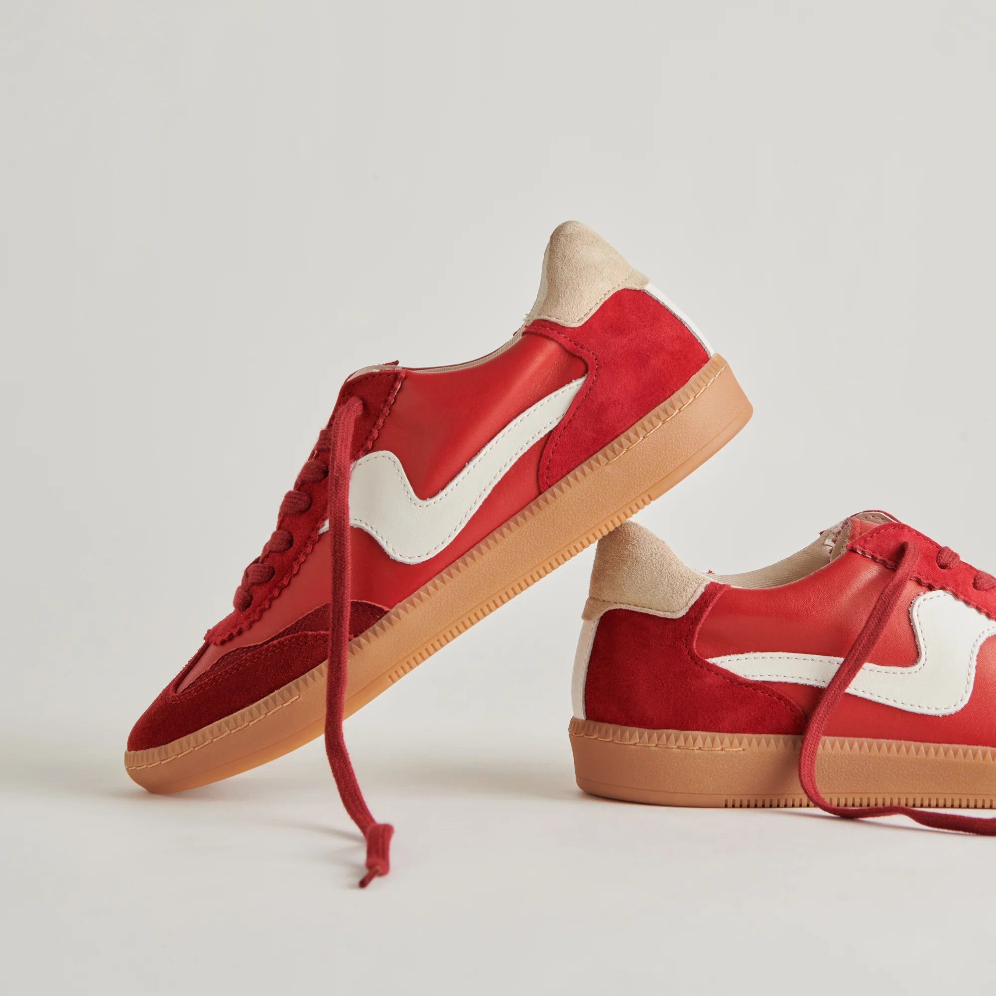 Notice Suede Crimson Sneaker side view