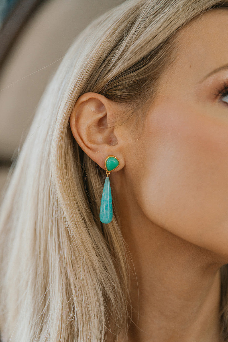 Lizzie Fortunato Alaria Drop Earrings close up view
