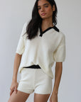 Doris Oversized Polo front view