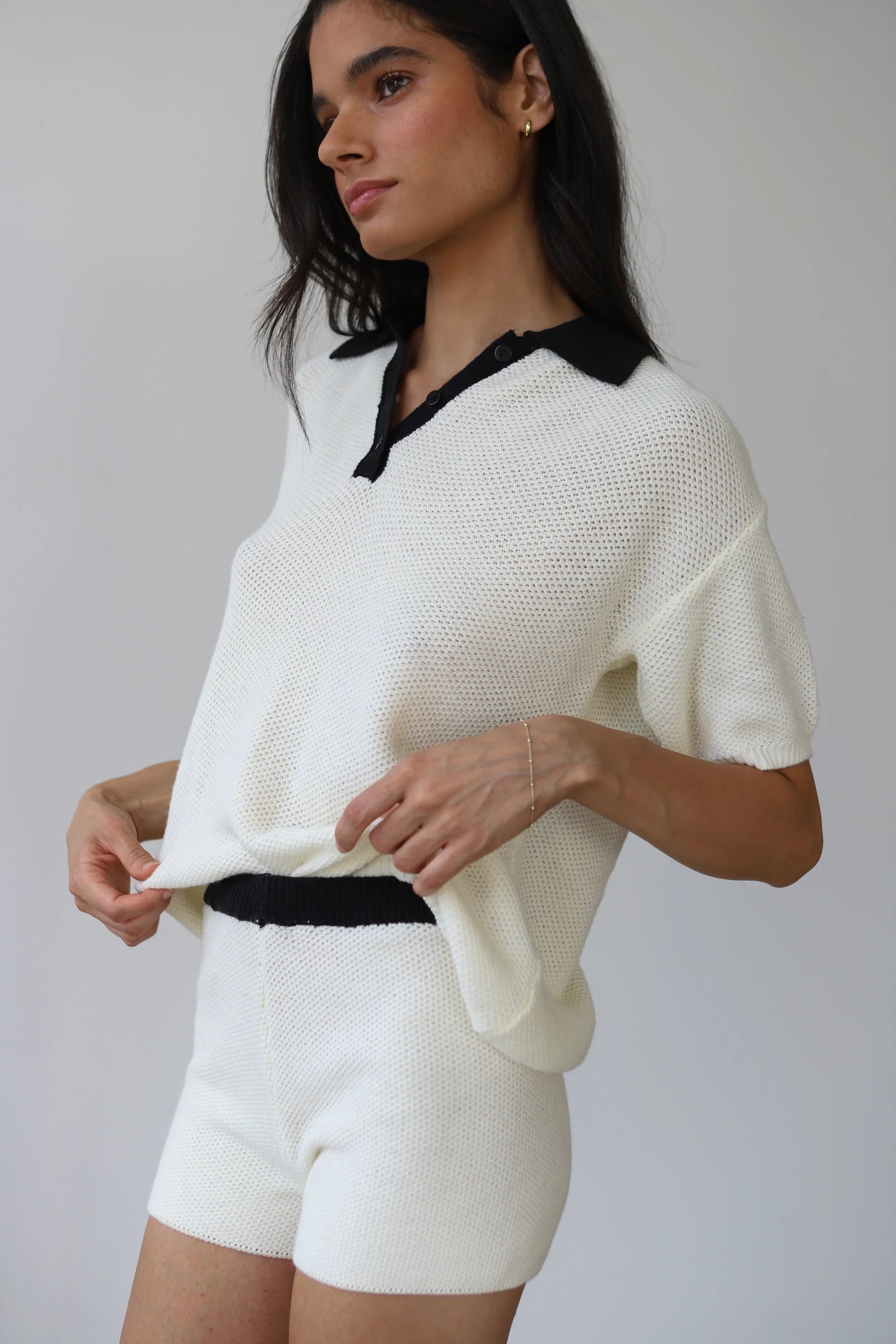 Doris Oversized Polo side view