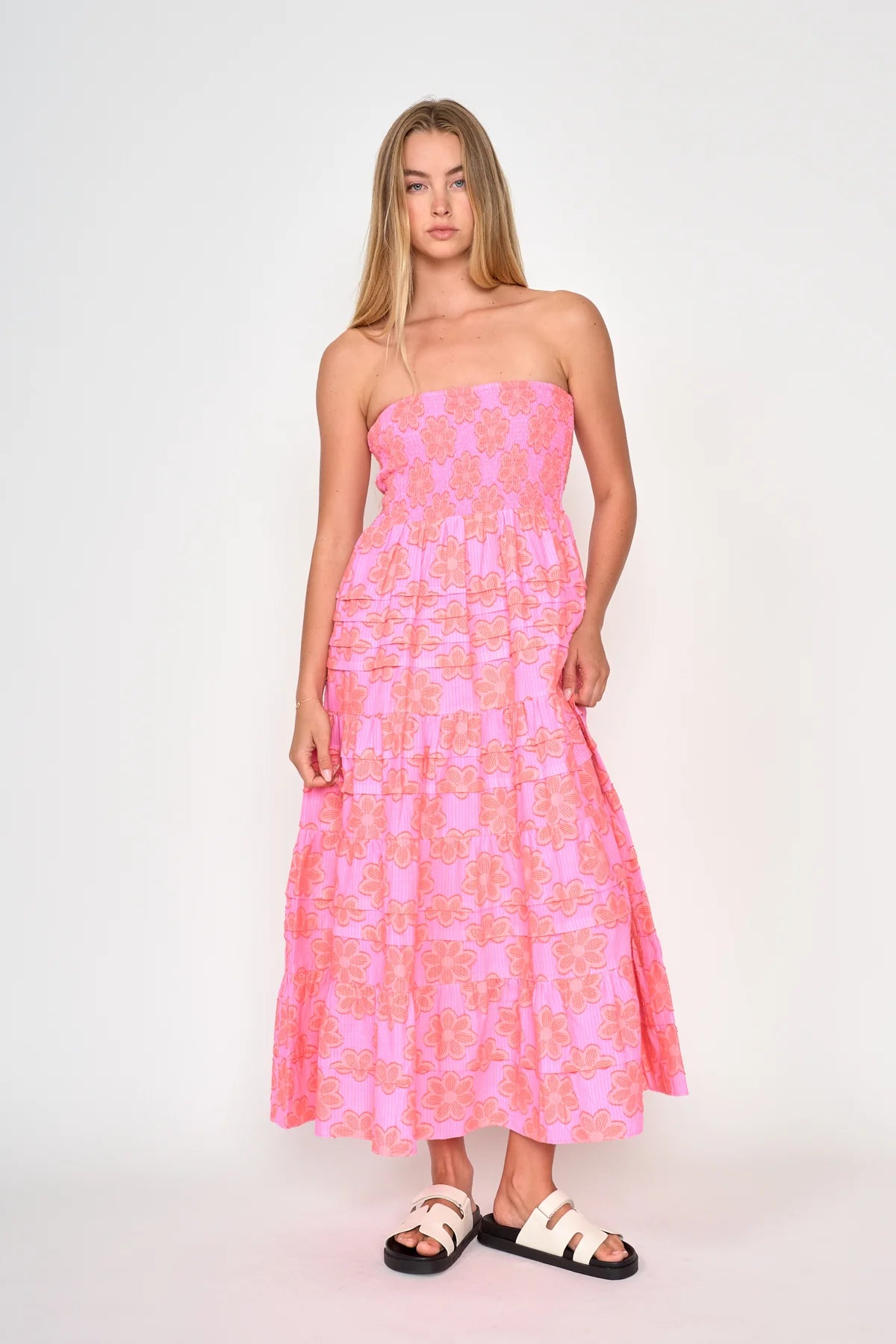 Harvey Dress front view on model