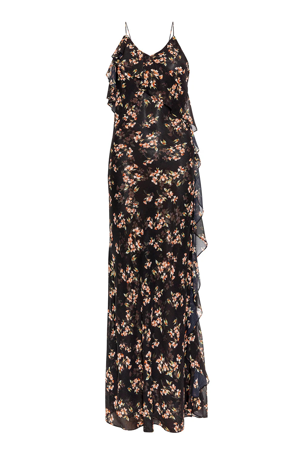 Floral patterned dress on a white background