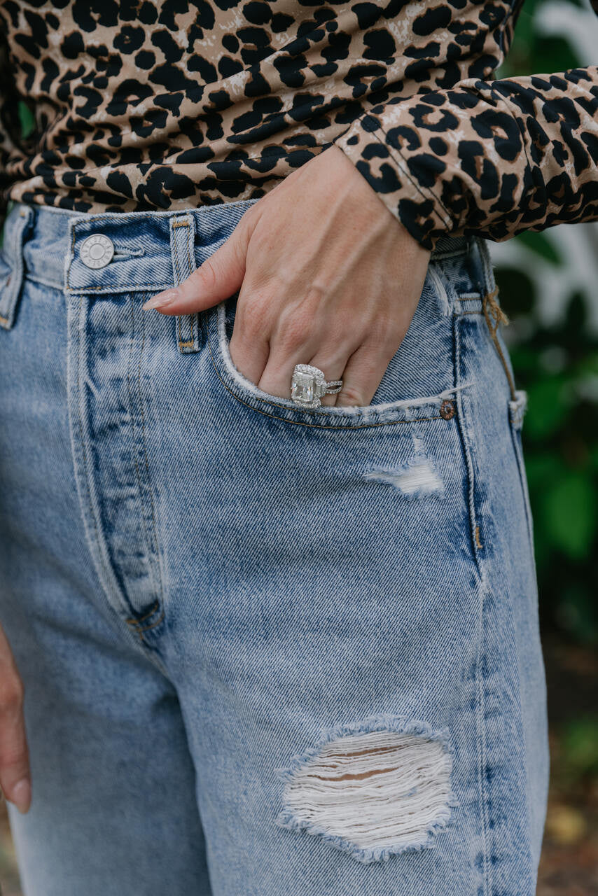 Agolde 90s Distressed Jean detail